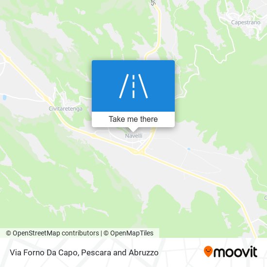 Via Forno Da Capo map