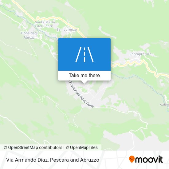 Via Armando Diaz map