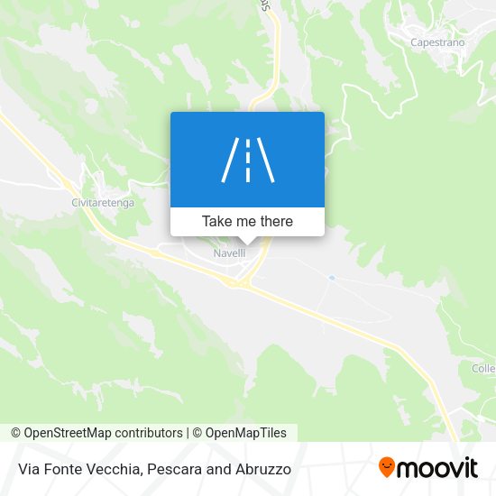 Via Fonte Vecchia map