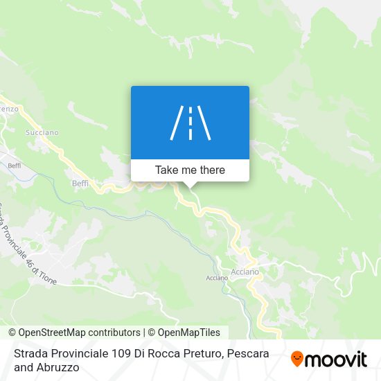 Strada Provinciale 109 Di Rocca Preturo map