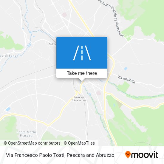 Via Francesco Paolo Tosti map