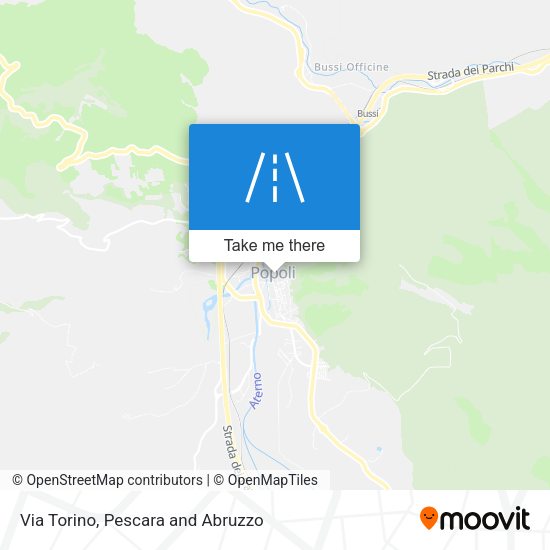 Via Torino map