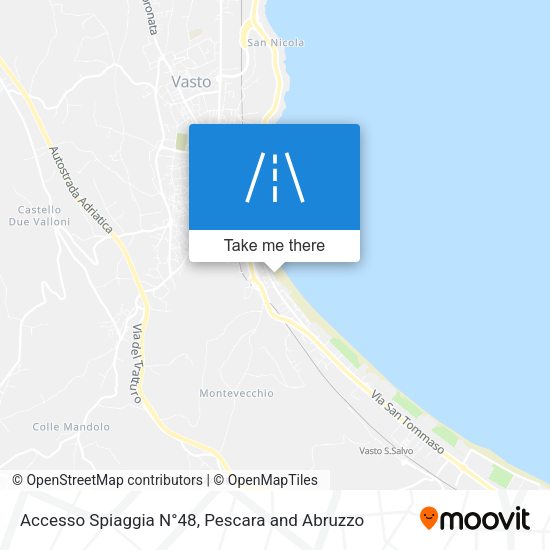 Accesso Spiaggia N°48 map
