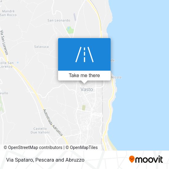 Via Spataro map