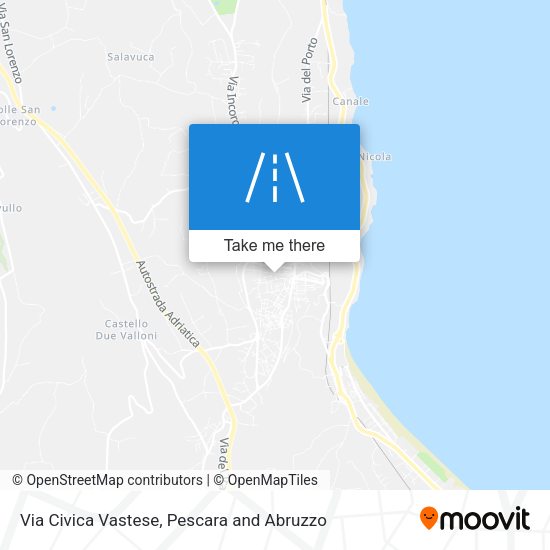Via Civica Vastese map