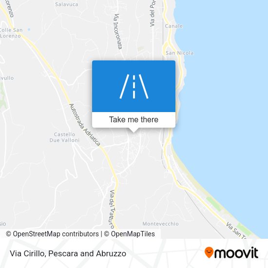 Via  Cirillo map