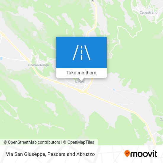 Via San Giuseppe map