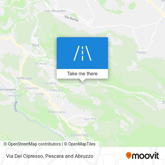 Via Del Cipresso map