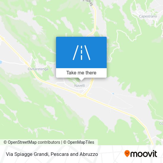 Via Spiagge Grandi map