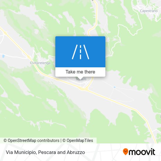 Via Municipio map