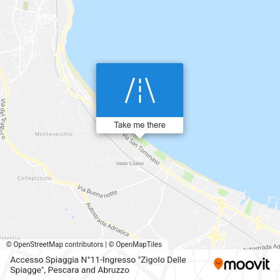 Accesso Spiaggia N°11-Ingresso "Zigolo Delle Spiagge" map