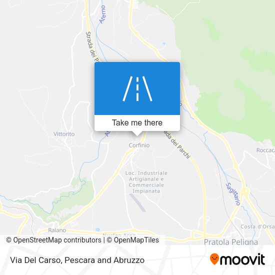 Via Del Carso map