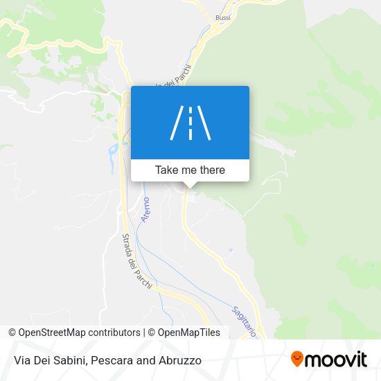 Via Dei Sabini map