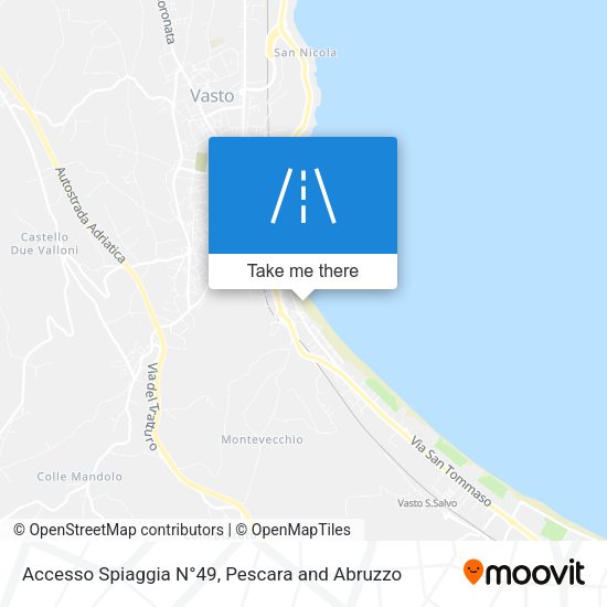 Accesso Spiaggia N°49 map
