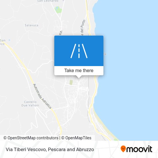 Via Tiberi Vescovo map