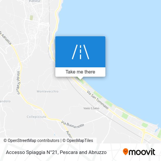 Accesso Spiaggia N°21 map