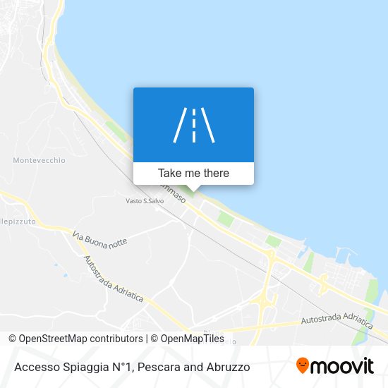 Accesso Spiaggia N°1 map