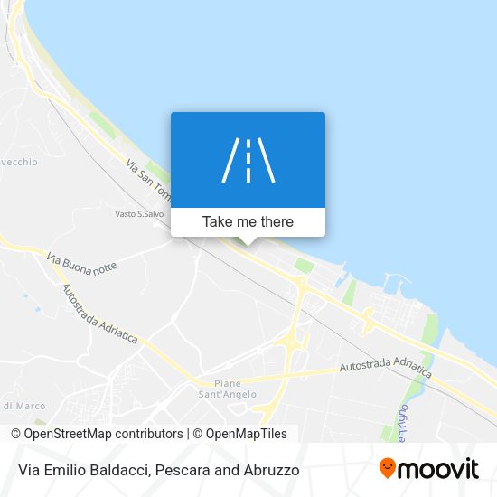 Via Emilio Baldacci map