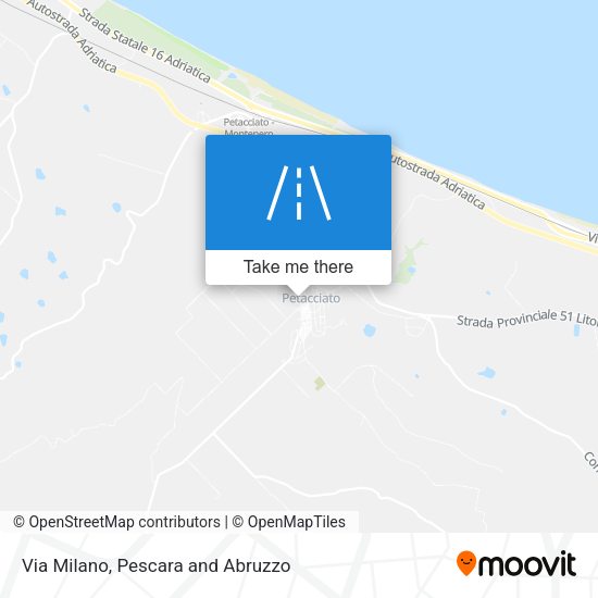 Via Milano map