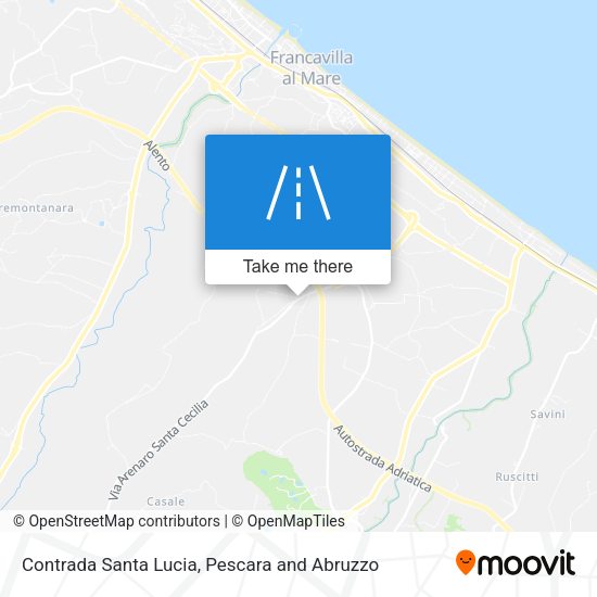 Contrada Santa Lucia map