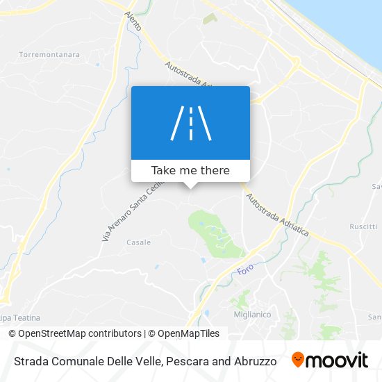 Strada Comunale Delle Velle map