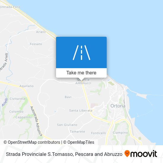 Strada Provinciale S.Tomasso map