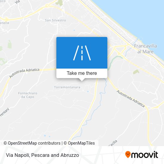 Via Napoli map