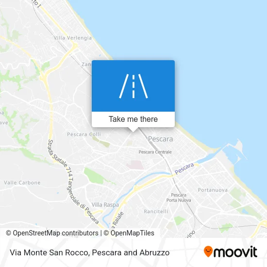 Via Monte San Rocco map