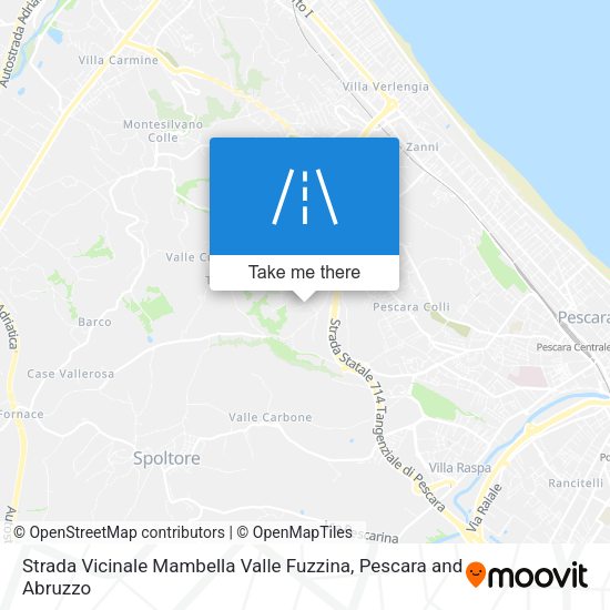 Strada Vicinale Mambella Valle Fuzzina map