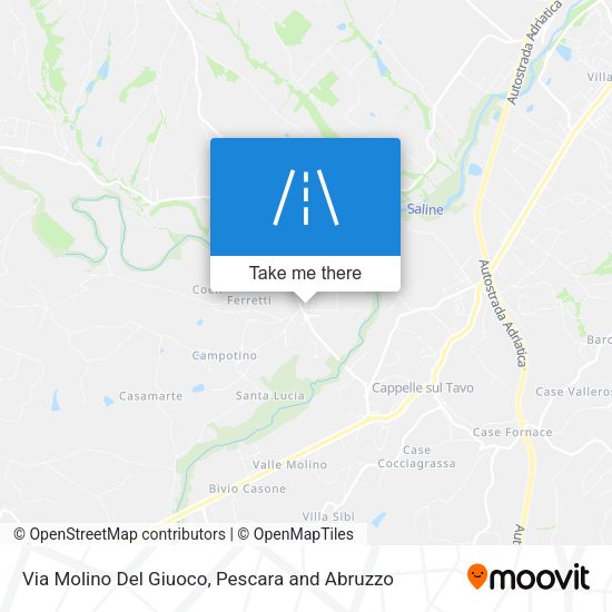 Via Molino Del Giuoco map