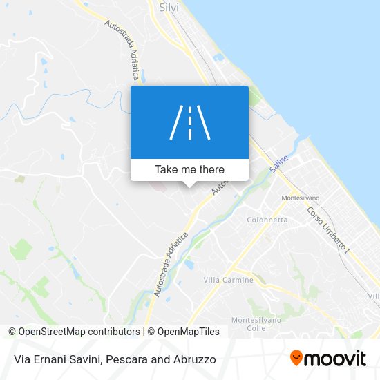 Via Ernani Savini map