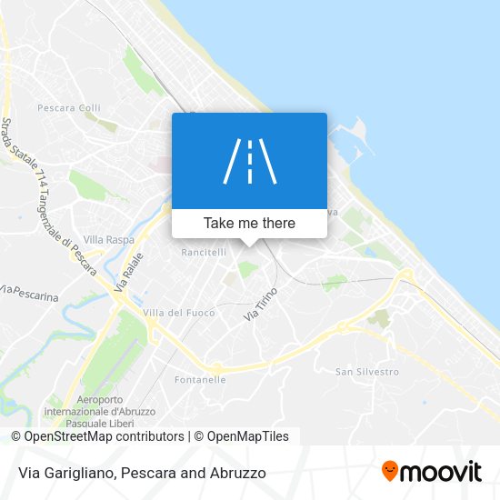 Via Garigliano map