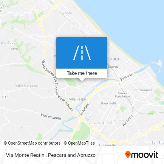 Via Monte Reatini map