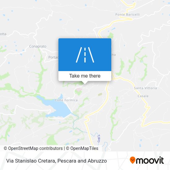 Via Stanislao Cretara map