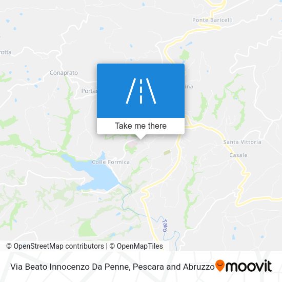 Via Beato Innocenzo Da Penne map