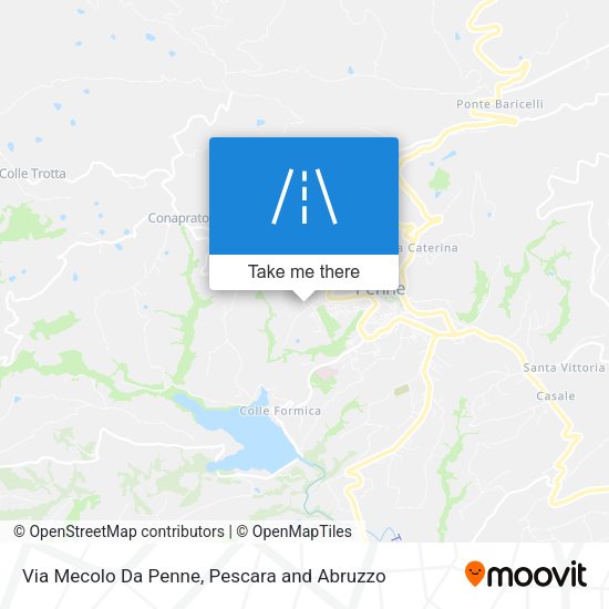Via Mecolo Da Penne map