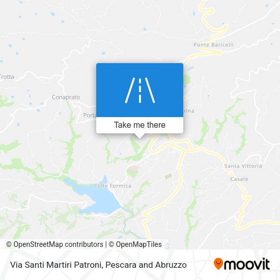 Via Santi Martiri Patroni map