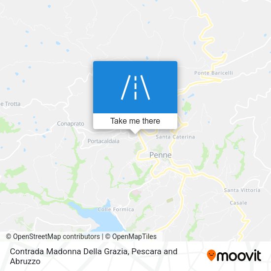 Contrada Madonna Della Grazia map