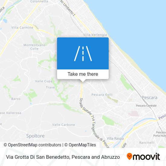 Via Grotta Di San Benedetto map