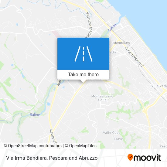Via Irma Bandiera map
