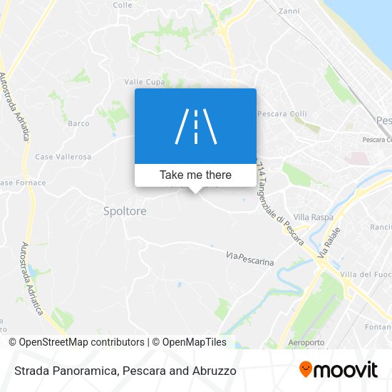 Strada Panoramica map