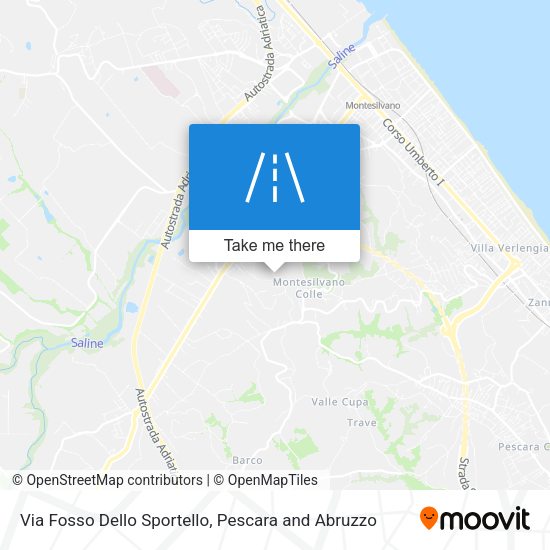 Via Fosso Dello Sportello map
