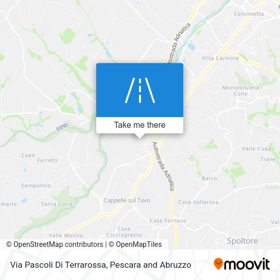 Via Pascoli Di Terrarossa map