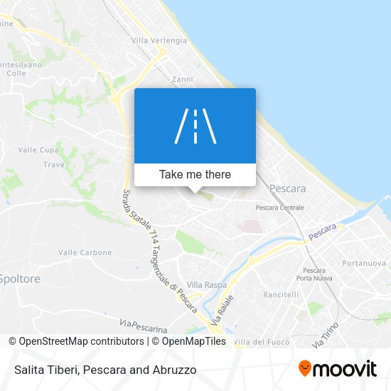 Salita Tiberi map