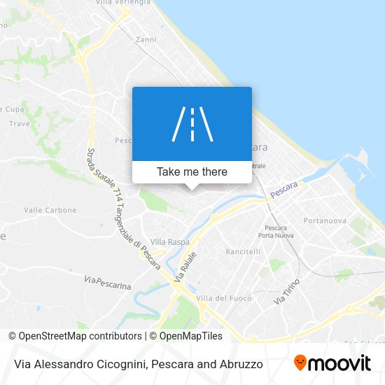 Via Alessandro Cicognini map