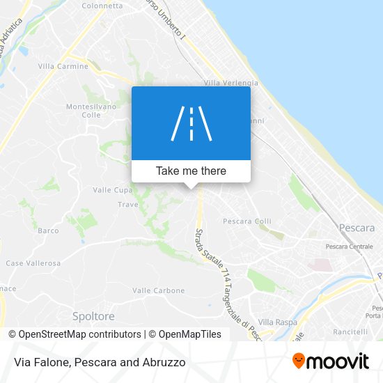 Via Falone map