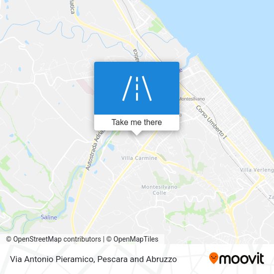 Via Antonio Pieramico map