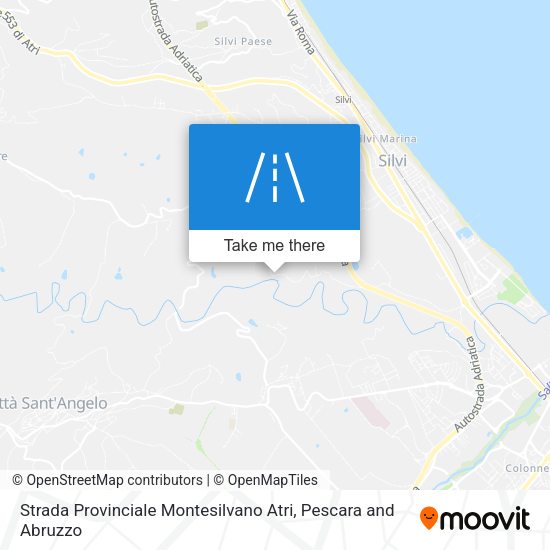 Strada Provinciale Montesilvano Atri map