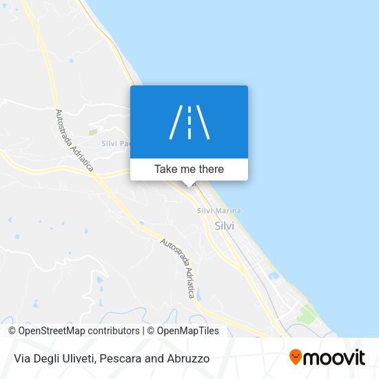 Via Degli Uliveti map