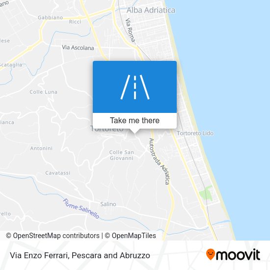 Via Enzo Ferrari map